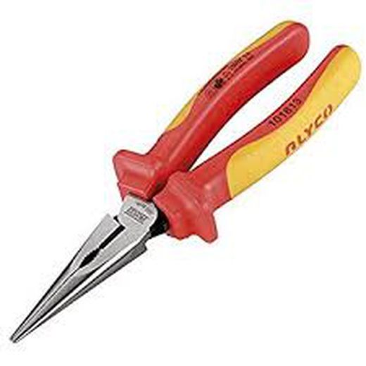 Alicate De Bocas Semiredondas Con Corte Aislado VDE De Alta Potencia ALYCO, Referencia 101812 y 101813