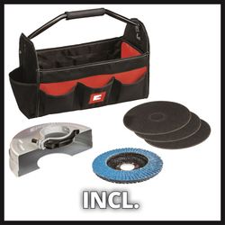 Amoladora con cable EINHELL TE-AG 125/850 Uso continuo en trabajos duros. Referencia 5900x99