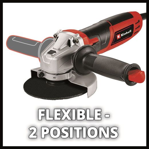 Amoladora con cable EINHELL TE-AG 125/850 Uso continuo en trabajos duros. Referencia 5900x99