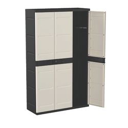 Armario de resina PLASTIKEN Titanium 4 estantes 105cm. Ref. 1774B12