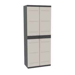 Armario de resina PLASTIKEN Titanium 4 estantes 70cm. Ref.1774B10