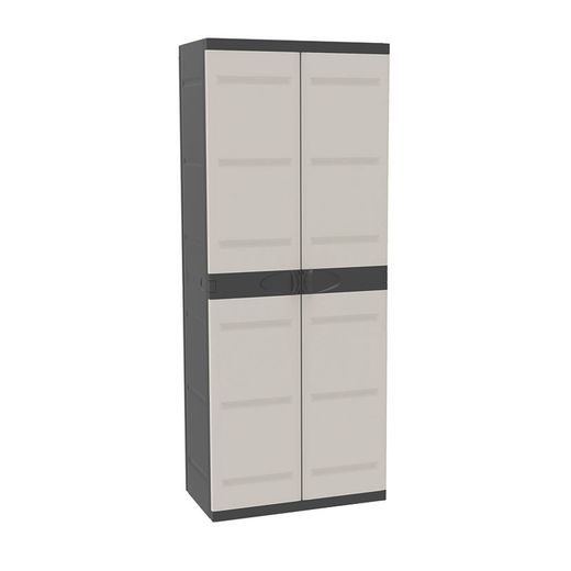 Armario de resina PLASTIKEN Titanium 4 estantes 70cm. Ref.1774B10