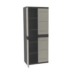 Armario de resina PLASTIKEN Titanium 4 estantes 70cm. Ref.1774B10