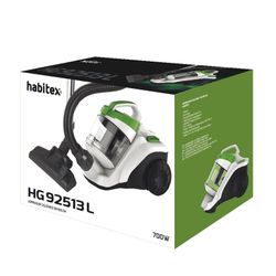 Aspirador ciclónico HABITEX HG92513L 700W Ruedas antideslizantes, filtro HEPA. Ref. 1450Y925