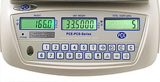 Balanza De Laboratorio Pce-Pcs 30. La Balanza De Sobremesa Pce-Pcs 30 Dispone De Un Rango De Pesaje Hasta 30 Kg Y Con Una Precisión De 0'5g. La Balanza De Sobremesa Dispone De: Función De Contaje De Piezas, Interfaz Rs -232, Memoria, Panttalla Lcd.