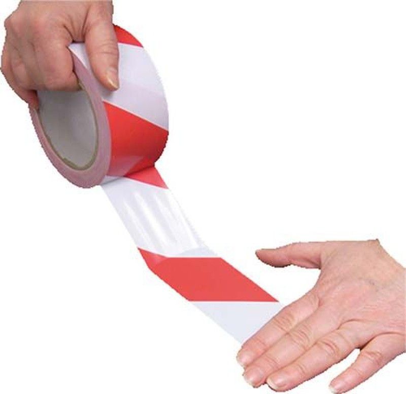 Banda Adhesiva Para Pavimento Roja Y Blanca RSA335RB, Referencia 758136869