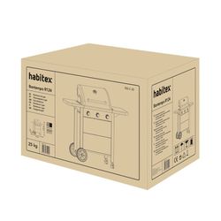 Barbacoa gas HABITEX Bontempo R124. Fácil transporte . ( 552C25)