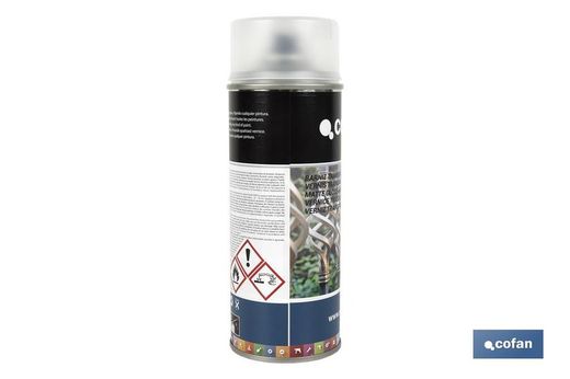 Barniz en Spray | Brillo o Mate | Envase 400 ml | Transparente, Referencia 150001031 y 15001032