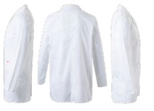 Bata Corta Stretch Hombre Blanco Ref. 539008s-7