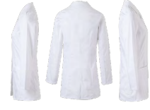 Bata Corta Stretch Mujer de color Blanco Referencia 539009s-7.