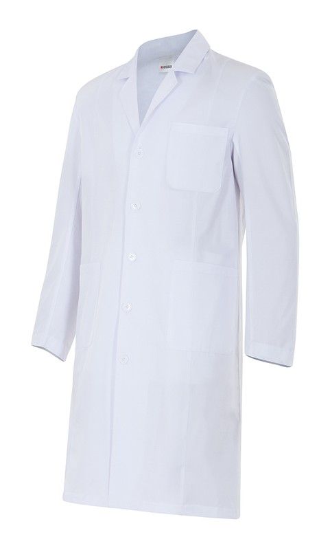 Bata Hombre Semientallada Blanco Referencia 539001-7.