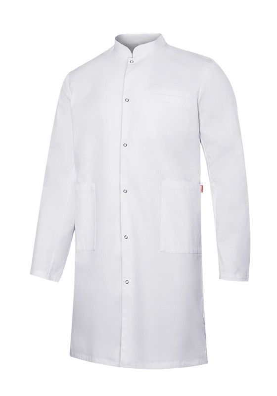 Bata Stretch Cuello Mao Hombre  de color Blanco Referencia 539006s-7. 3xl