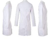 Bata Stretch Cuello Mao Mujer de color  Blanco Referencia  539007s-7.