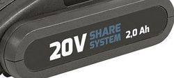 Batería Share System RATIO 20 V-2.0 Ah Potencia extra para tu máquina, Ref. 7993x360BAT
