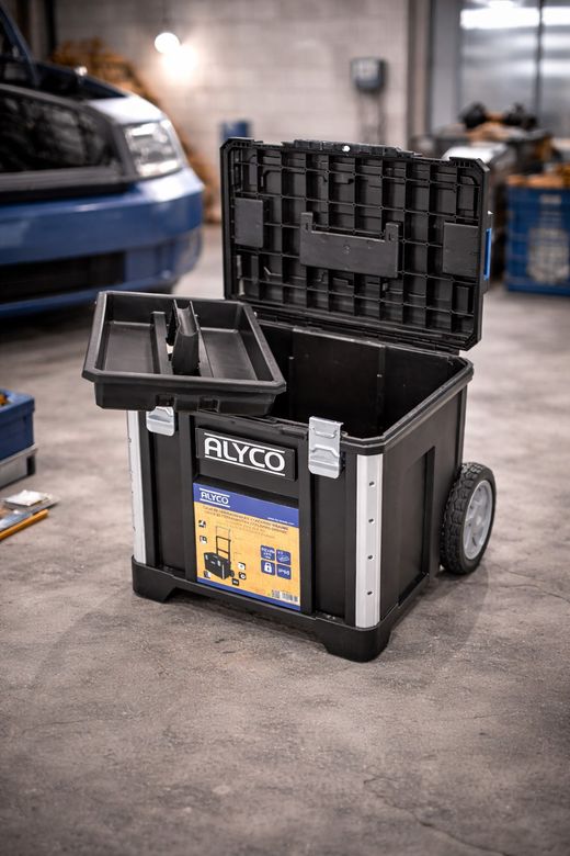 Baúl para Herramientas StackPro + Trolley Grande (L) – Alyco. Referencia 129610