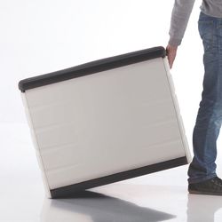 Baúl resina PLASTIKEN Space Saver Titanium Gran capacidad. Ref. 1774B14