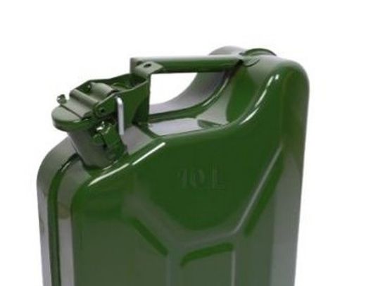 Bidon Metalico 10 Litros (Jerrycan) Con Boca Flexible ALYCO, Referencia 198870
