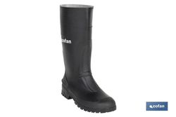 Bota De Agua De Caña Alta , De Pvc Con Recubrimiento Interior De Punto, Modelo Ruidera, Color Negro