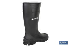 Bota De Agua De Caña Alta , De Pvc Con Recubrimiento Interior De Punto, Modelo Ruidera, Color Negro