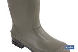 Bota de Agua | Alta | Fabricada PVC | Color Verde | Recubrimiento Interior de Punto. Modelo Ruidera