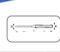Botador cilíndrico serie larga Alyco