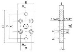 Brida Acero Para Cilindros De Acero De 12 A 100, Referencia QFL