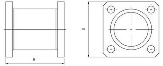 Brida Para Cilindro Contrapuesto De Aluminio, Referencia VFT