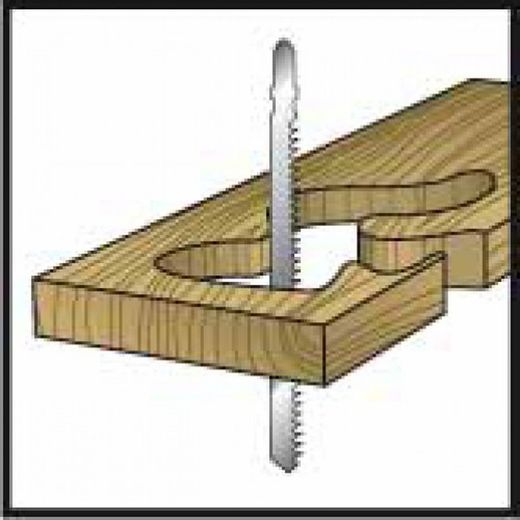 Sierra de Calar para Madera Corte Limpio Curvo, Pack 5 Unidades Amarre T, Mod. 00100 (), Referencia 1940