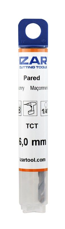 Broca para Pared, amarre 1/4 Hex E6,3, Referencia 1601