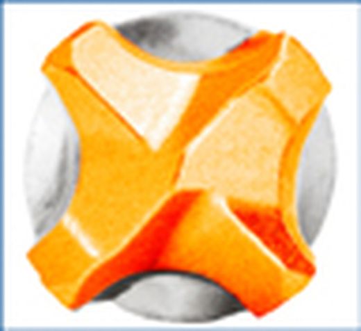 Broca para Hormigon de Martillo,anclaje Sds Plus, Zentro4 Plus, Referencia 1891