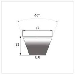 Correa Trapezoidal Dentada Tio Bx Ancho 17 Milimetros