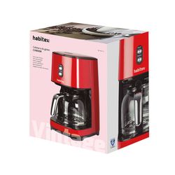 Cafetera goteo 900W HABITEX serie Vintage Función café intenso. Ref. 1490Y10