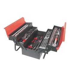 Caja de herramientas metálica RATIO 6978 63 piezas Dimensiones: 51 x 25 x 39 cm. Ref. 6978H63