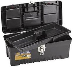 Caja Plastico Con Bandeja Interior, Medidas 355x180x140 Milimetros, Referencia 192824