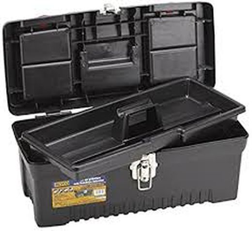 Caja Plastico Con Bandeja Interior, Medidas 355x180x140 Milimetros, Referencia 192824