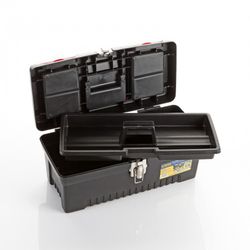Caja Plastico Con Bandeja Interior, Medidas 355x180x140 Milimetros, Referencia 192824
