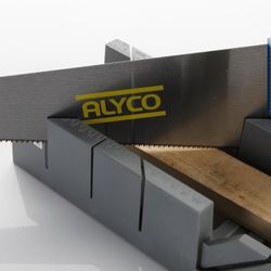 Caja De Ingletear De Plástico Para Serruchos ALYCO de Ancho de 80 y 140 Milimatros