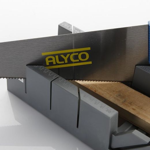 Caja De Ingletear De Plástico Para Serruchos ALYCO de Ancho de 80 y 140 Milimatros