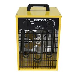 Calefactor aerotermo BRITEC BTVI-3 3000W Cuerpo metálico. Referencia 9310R579