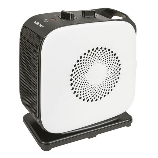 Calefactor cerámico HABITEX HQ364 1500W Oscilante y sistema antivuelco. Ref. 9310R364