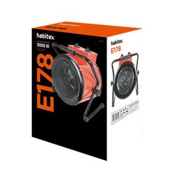 Calefactor industrial HABITEX E178 3000W Con cabezal orientable. Ref. 9310R178