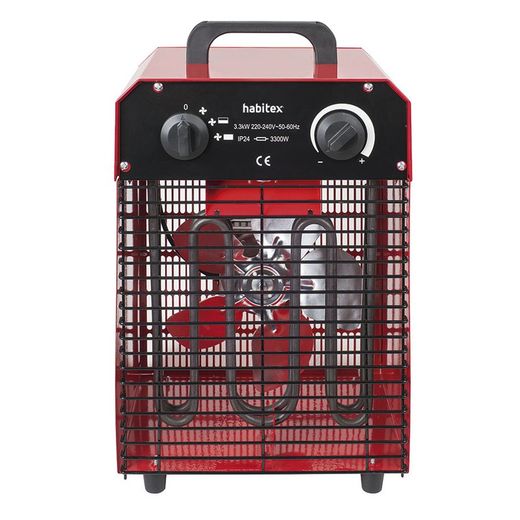 Calefactor industrial HABITEX E179 3300W Cuerpo metálico. Ref. 9310R179