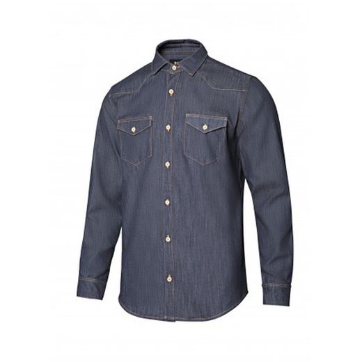 Camisa Denim Stretch Manga Larga Hombre Referencia 405006s .