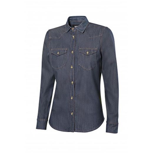 Camisa Denim Stretch Manga Larga Mujer Referencia 405007s.