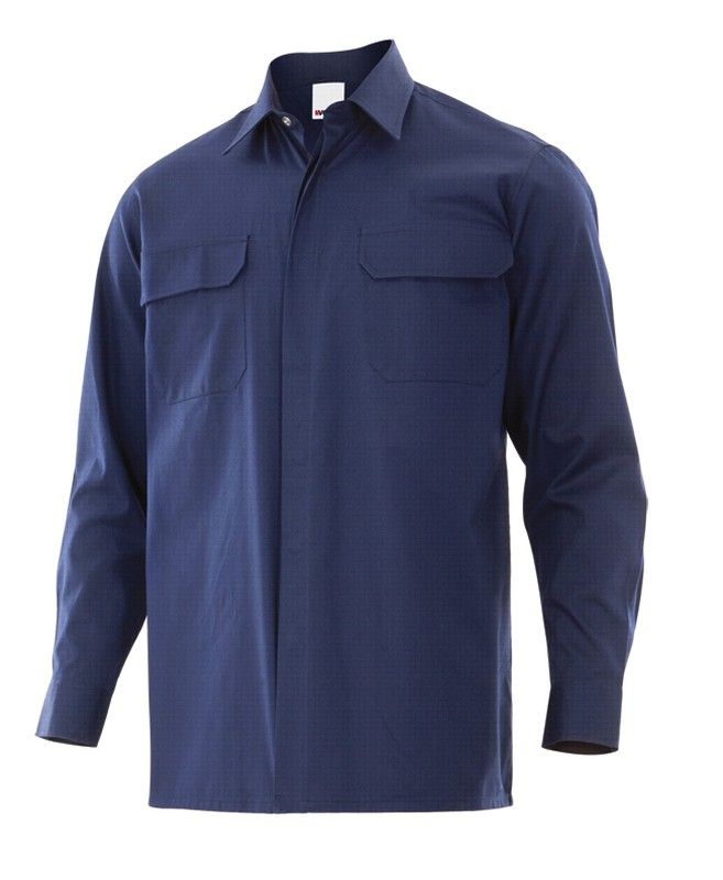 Camisa Ignífuga - Antiestática de color  Azul Navy Referencia  605003.