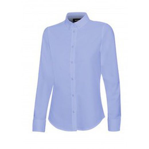 Camisa Oxford Stretch Manga Larga Mujer Referencia 405005S.