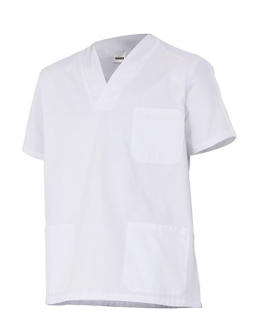 Camisola Pijama 100%de Algodón Manga Corta, color Blanco Referencia 535205-7.
