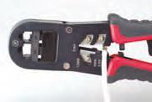 Carraca Engastador Terminales Red/Telef.