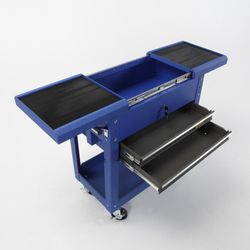 Carro Metálico De Taller Con 2 Cajones Con Bandeja Y Compartimento Superior De Apertura Horizontal ALYCO, Referencia 192780