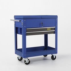 Carro Metálico De Taller Con 2 Cajones Con Bandeja Y Compartimento Superior De Apertura Horizontal ALYCO, Referencia 192780